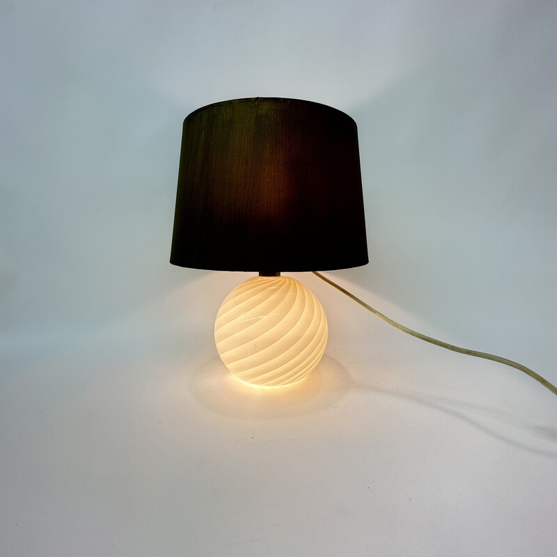 Vintage Murano glass table lamp, Italy 1970