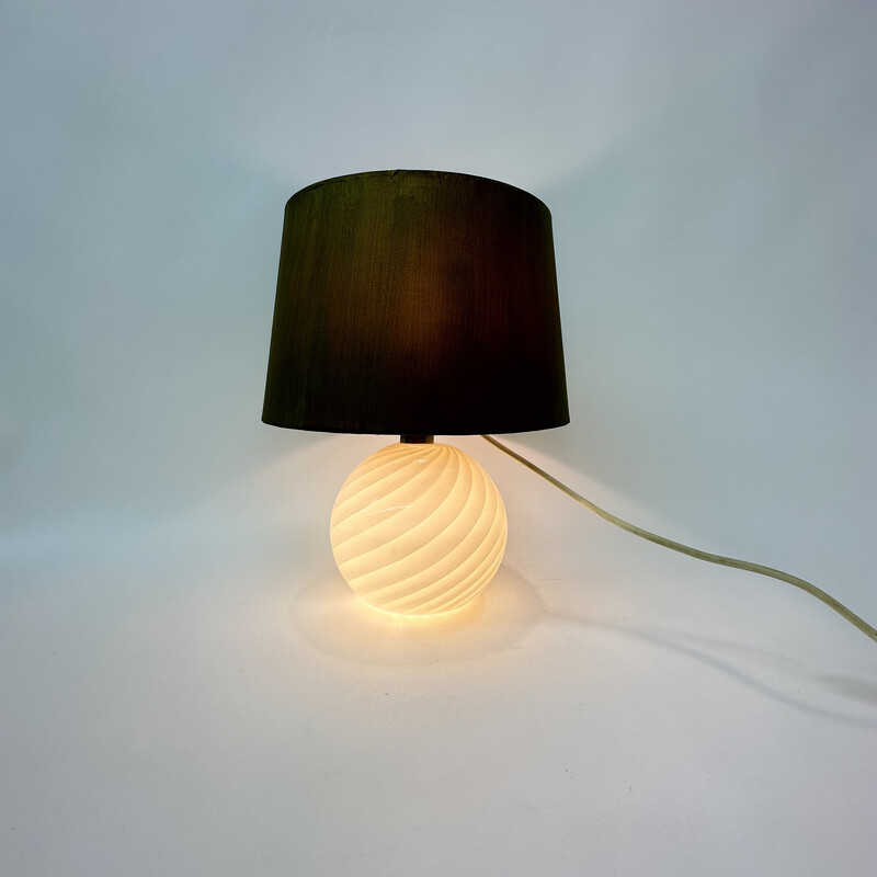 Vintage Murano glass table lamp, Italy 1970