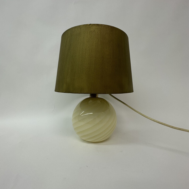 Vintage Murano glass table lamp, Italy 1970