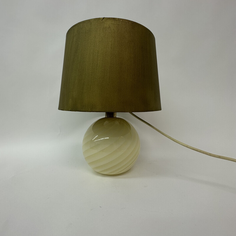 Vintage Murano glass table lamp, Italy 1970