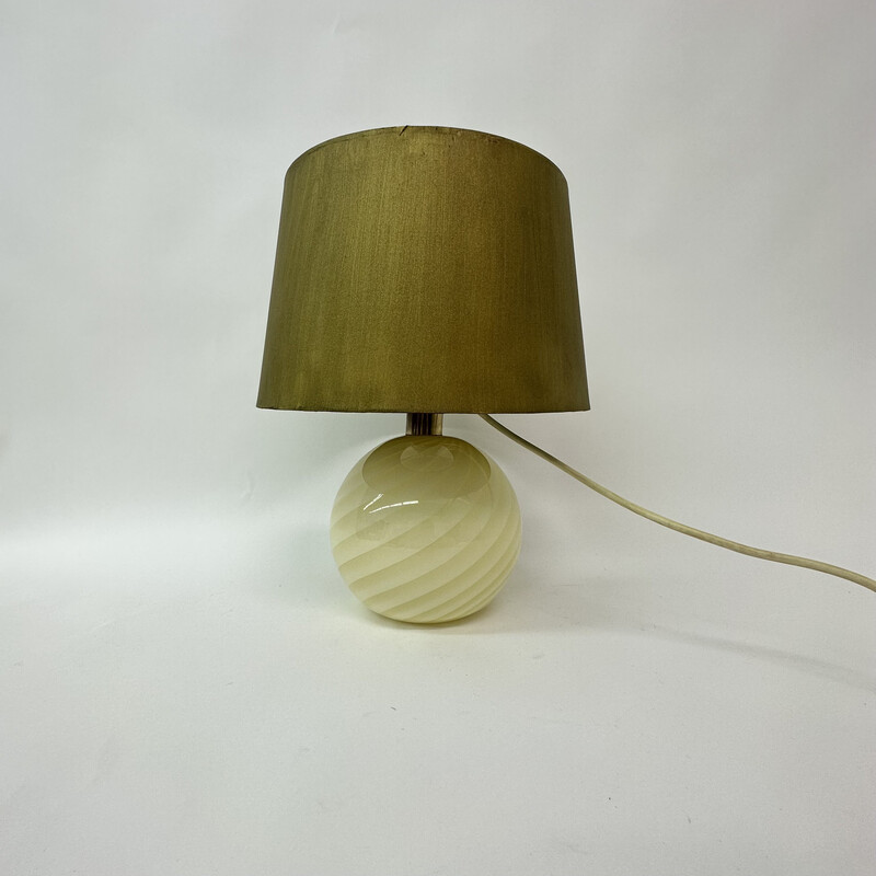 Vintage Murano glazen tafellamp, Italië 1970