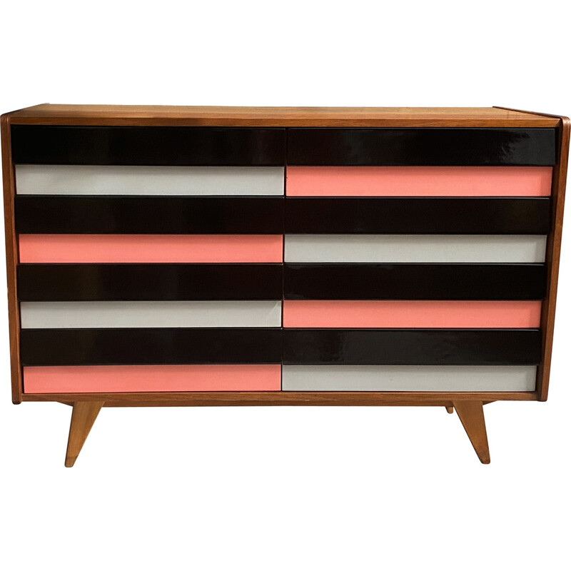 Vintage pink U450 sideboard by Jiří Jiroutek for Interier Praha, 1960s