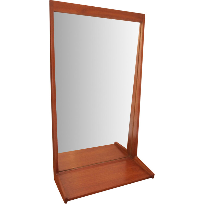 Vintage Scandinavian teak mirror by Aksel Kjergaard Odder, 1960