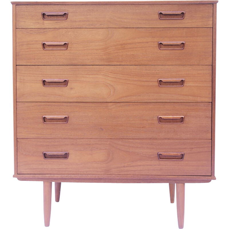 Vintage Scandinavian teak chest of drawers, 1960