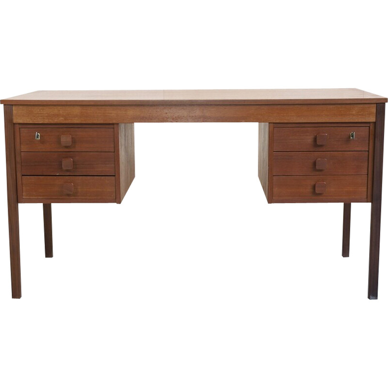 Vintage teak desk by Domino Mobler, 1960