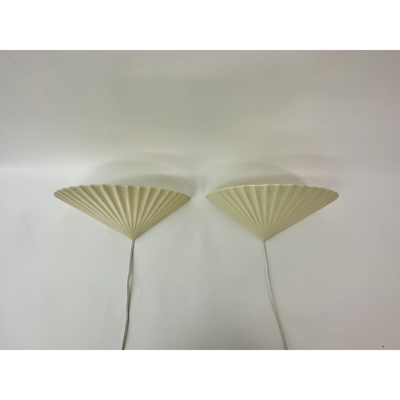 Pair of vintage ceramic wall lamps, 1970