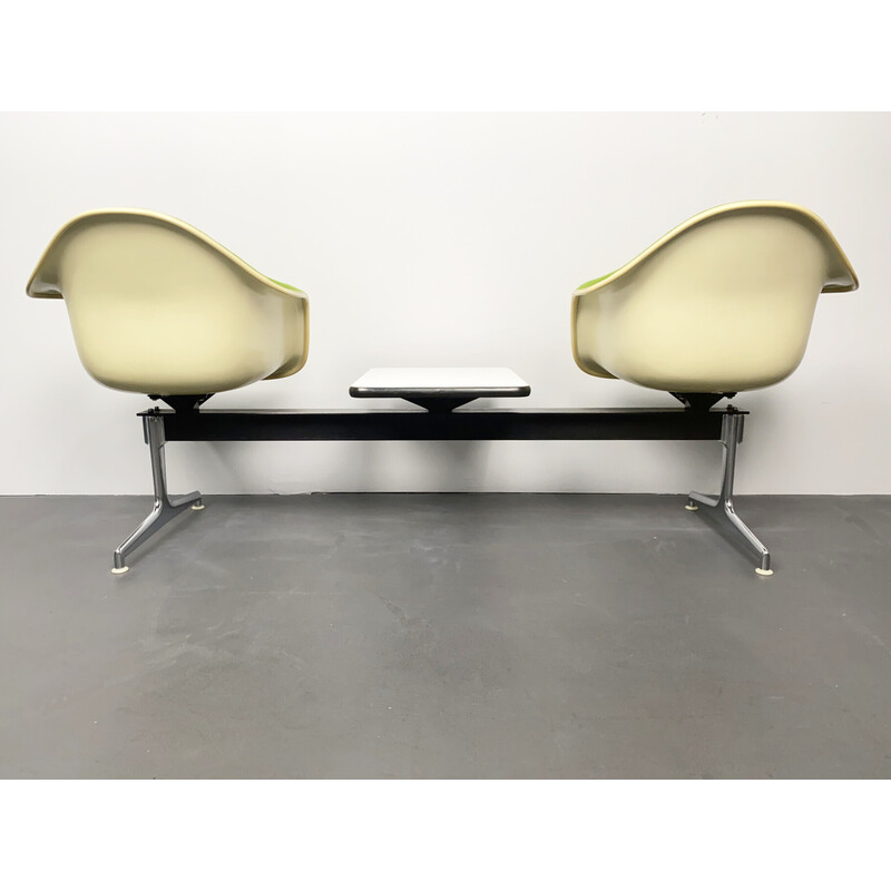 Vintage Airport Tandem bench by Ray and Charles Eames for Herman Miller International, Germany 1960s