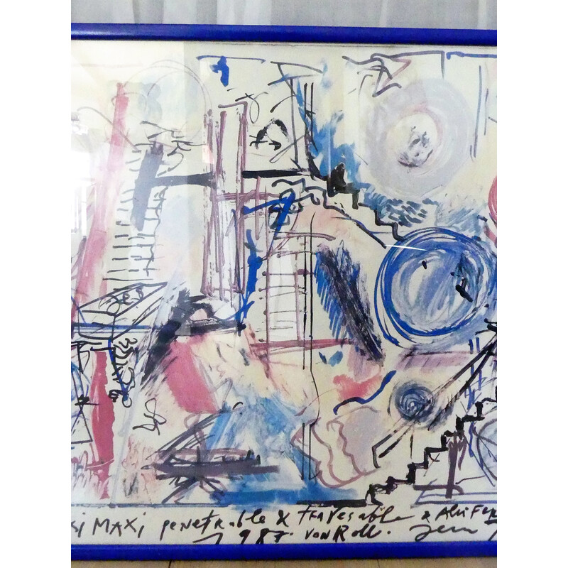 Póster vintage de Jean Tinguely