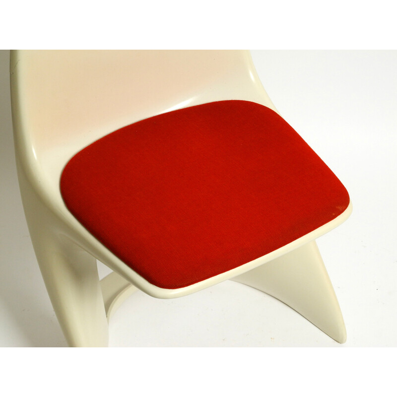 Chaise vintage modèle 2001/2002 en tissu rouge par Alexander Begge pour Casala, Allemagne 1970