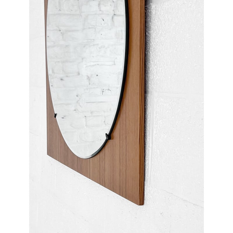 Vintage mirror with square frame, 1960-1970