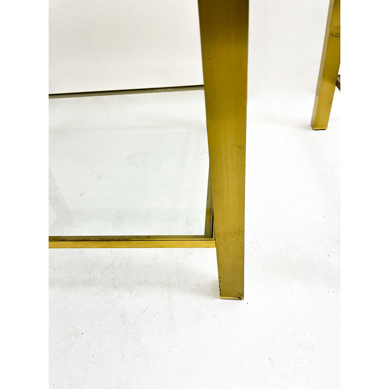 Pair of mid-century side tables, Italy