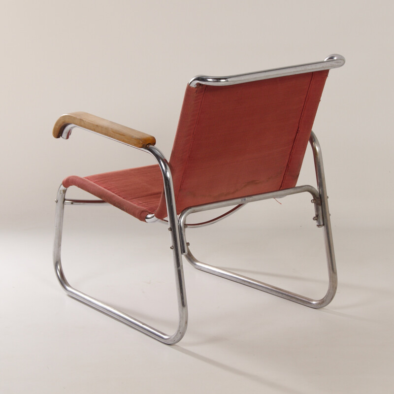 Bauhaus vintage armchair by Veha Den Haag, 1930s