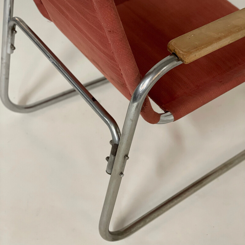 Bauhaus vintage armchair by Veha Den Haag, 1930s