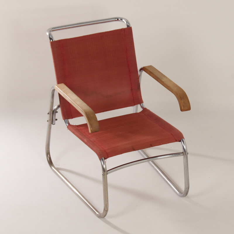 Bauhaus vintage fauteuil van Veha Den Haag, jaren 1930