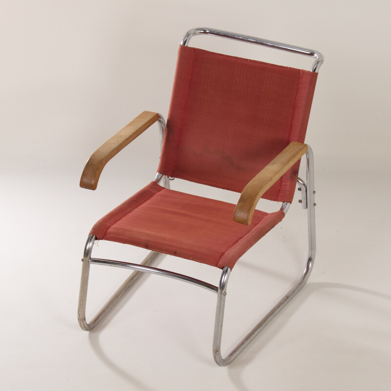 Bauhaus vintage fauteuil van Veha Den Haag, jaren 1930