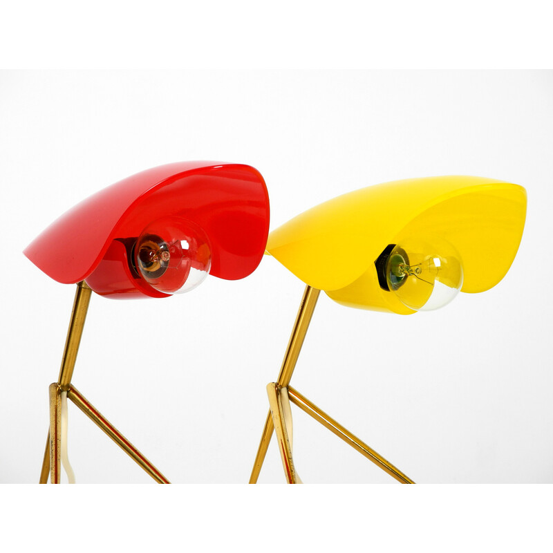 Pair of vintage table lamps by Wkr Offenbach, Germany 1950