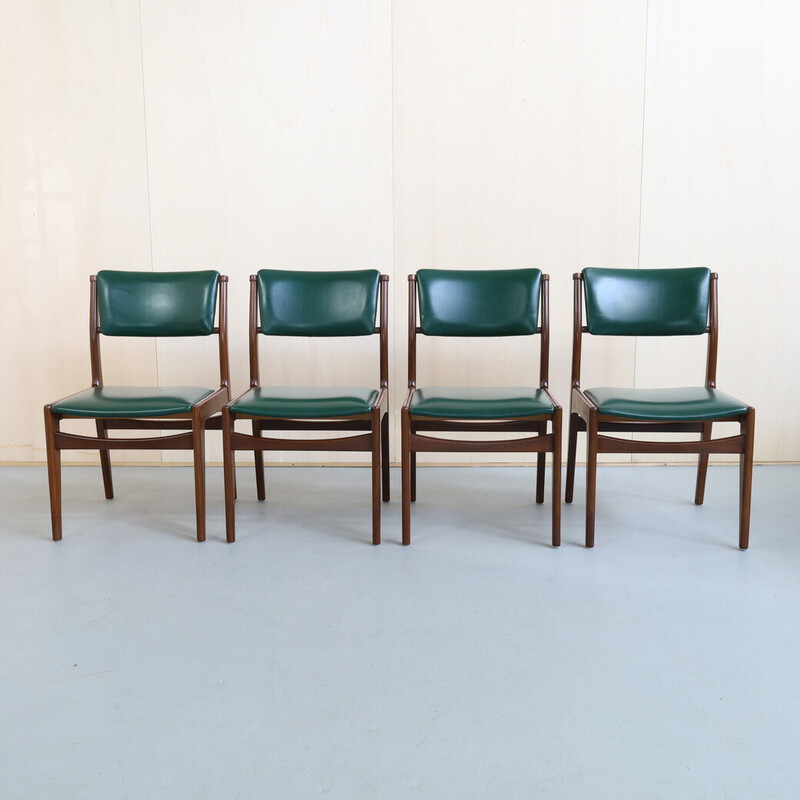 Ensemble de 4 chaises vintage en teck par Maranka Meubelen, Pays-Bas 1960