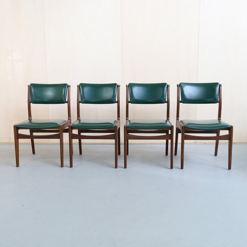 Set of 4 vintage teak chairs by Maranka Meubelen, Netherlands 1960