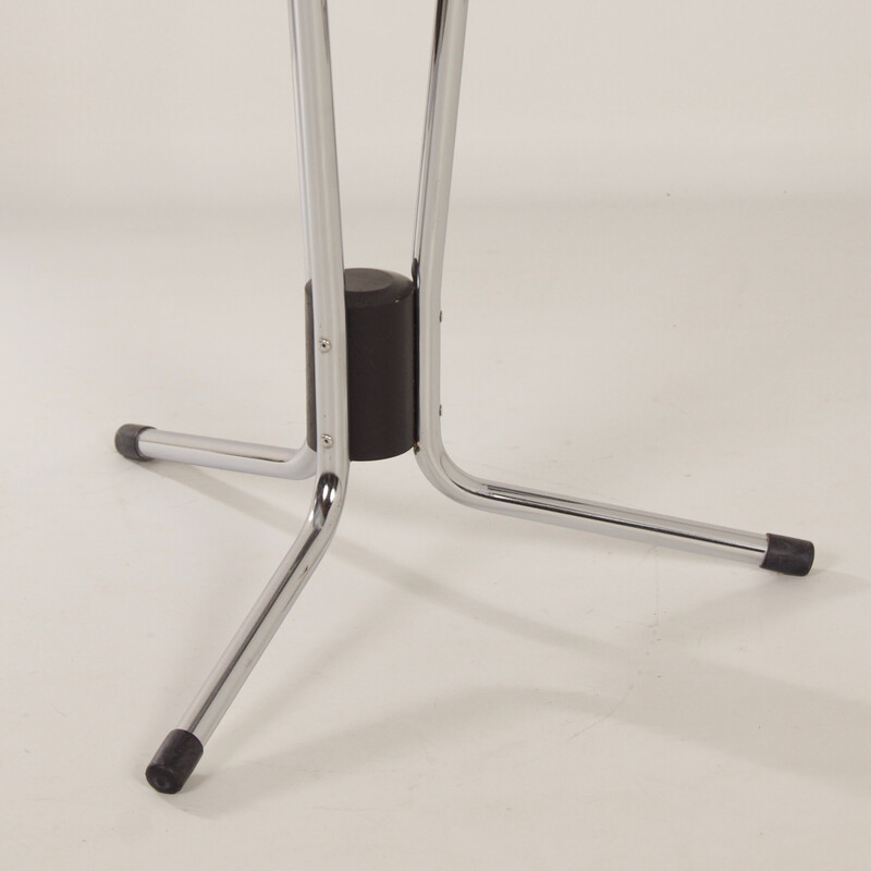 Vintage bauhaus coat stand in chromed metal by Tubax, Belgium 1960