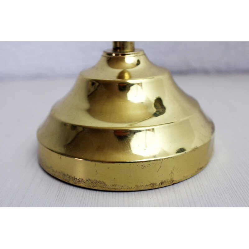 Vintage brass shell lamp, 1960