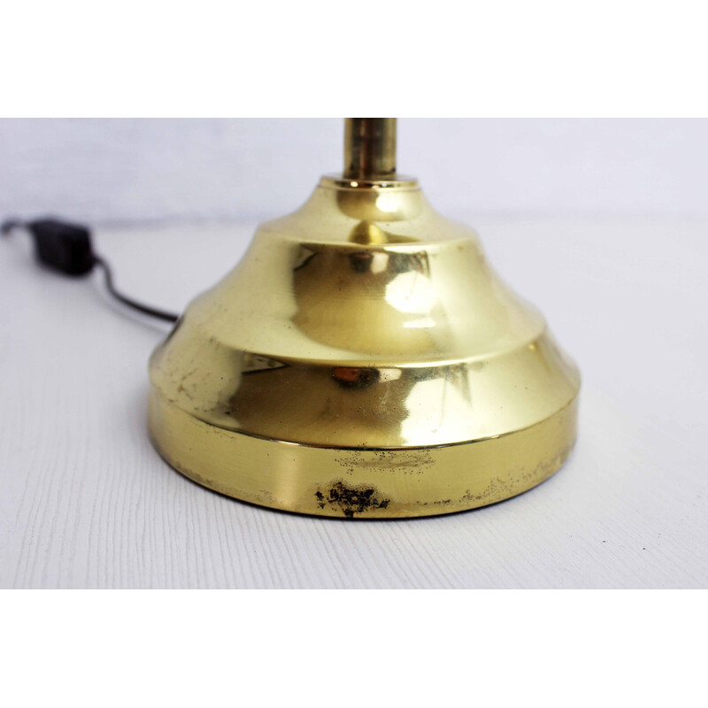 Vintage brass shell lamp, 1960