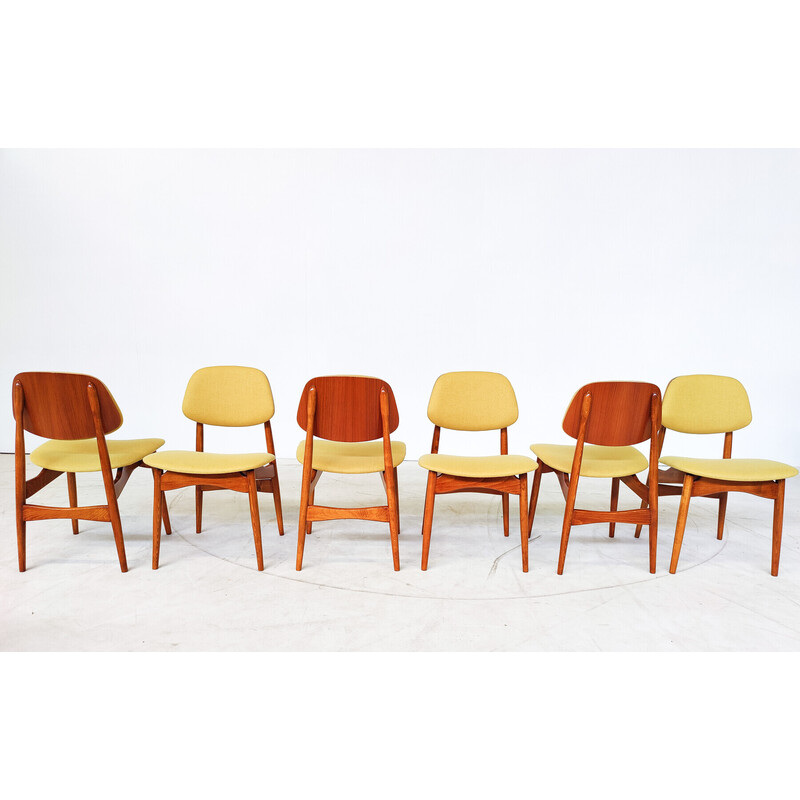 Set of 6 vintage dining chairs, Italy 1960