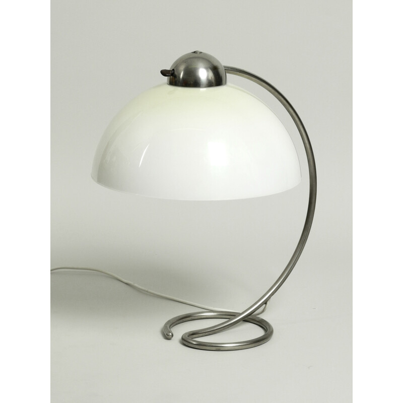 Mid century metal table lamp with plastic shade by Schanzenbach, Germany 1950s