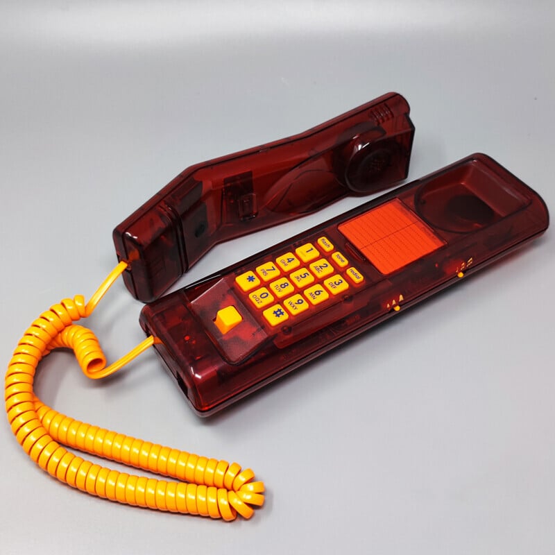 Telefono gemello swatch vintage "Deluxe" con scatola, anni '90