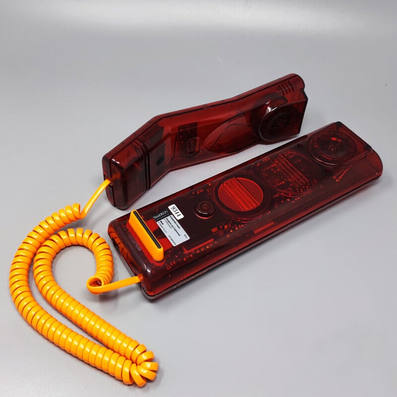 Vintage swatch twin phone "Deluxe" with box, 1990s