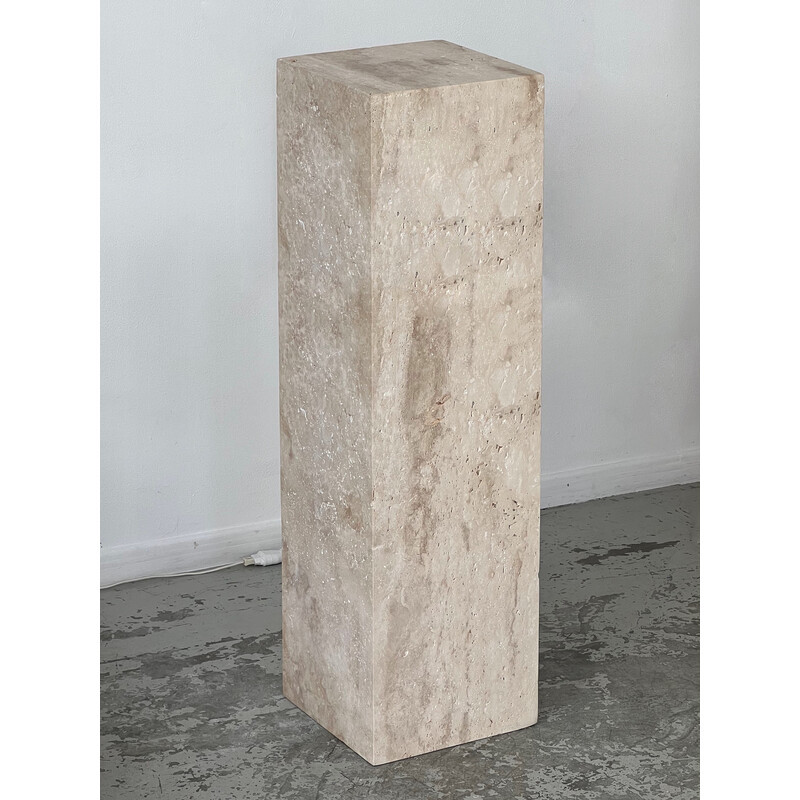 Vintage travertine stele