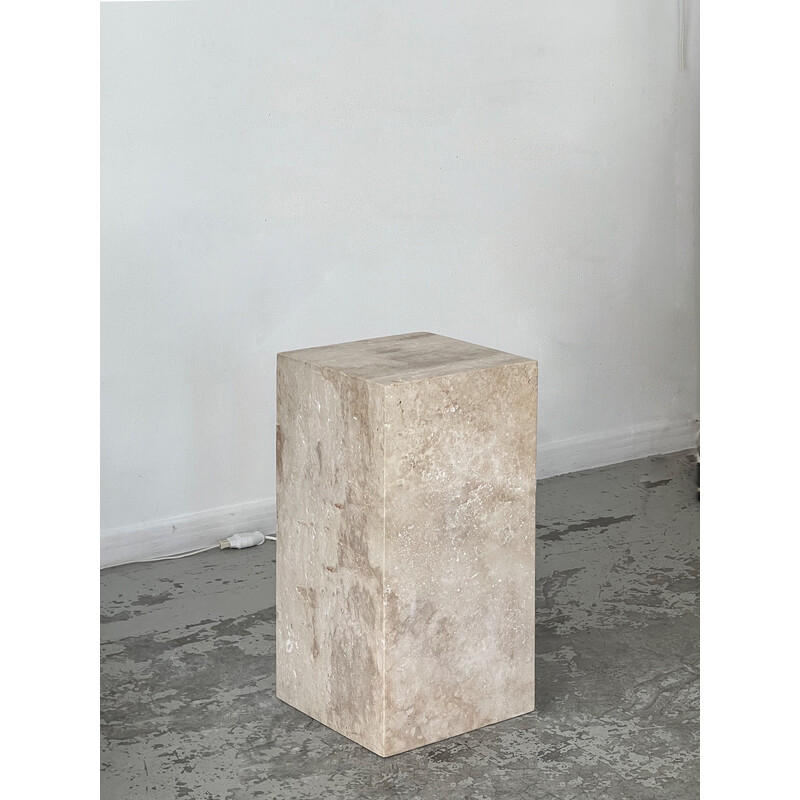 Vintage travertine stele