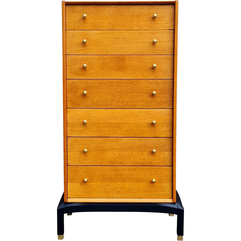 Vintage oakwood chest with 7 drawers by G Plan