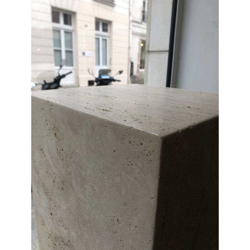 Vintage travertine stele