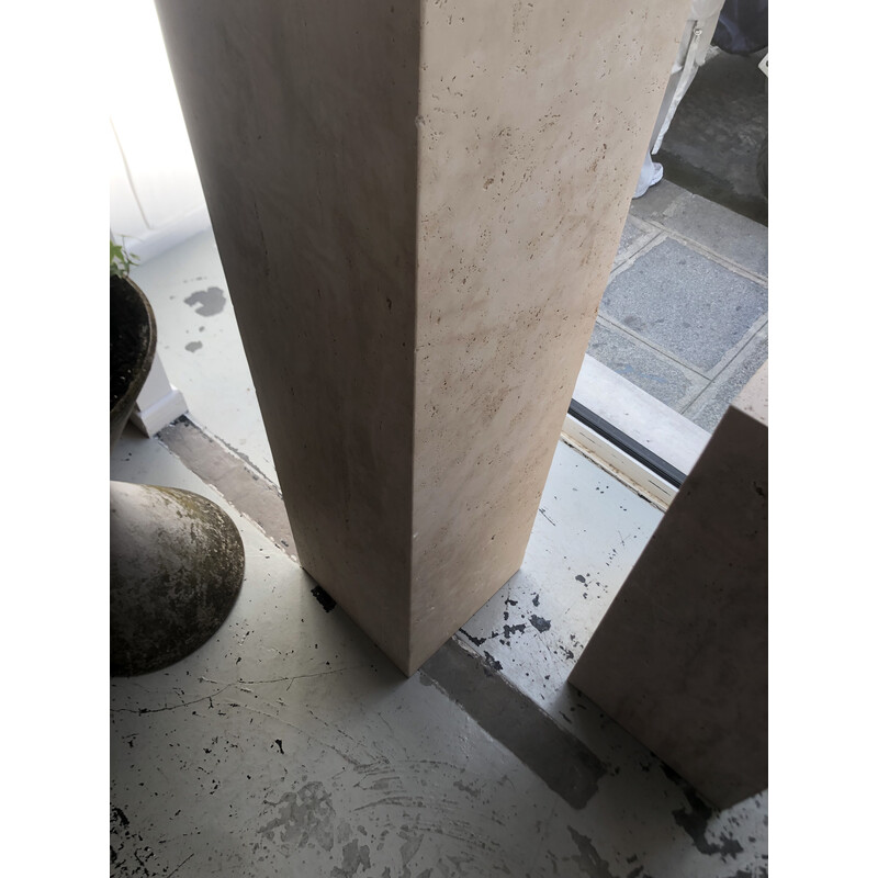 Vintage travertine stele