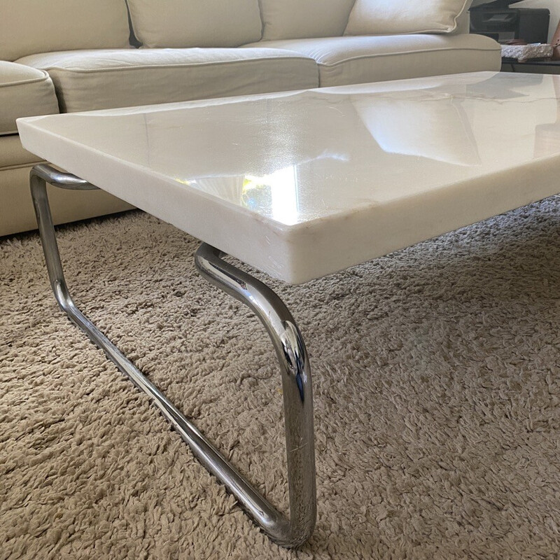 Vintage Neolithic marble coffee table by Michael McCarthy for Cassina, 1960