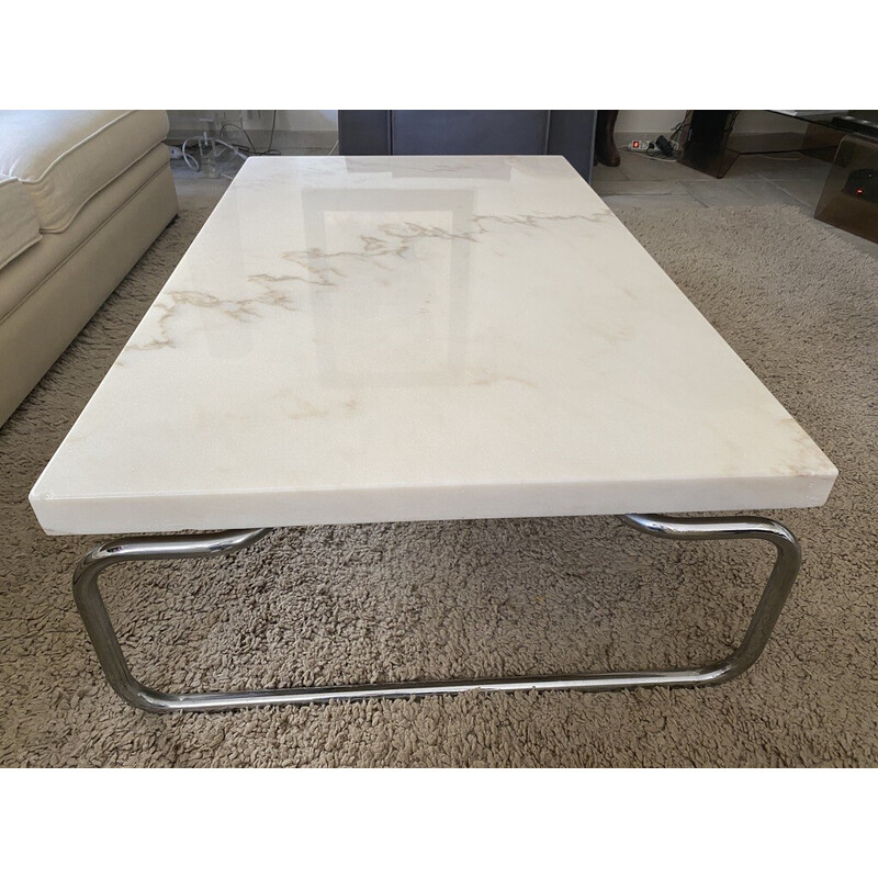 Vintage Neolithic marble coffee table by Michael McCarthy for Cassina, 1960