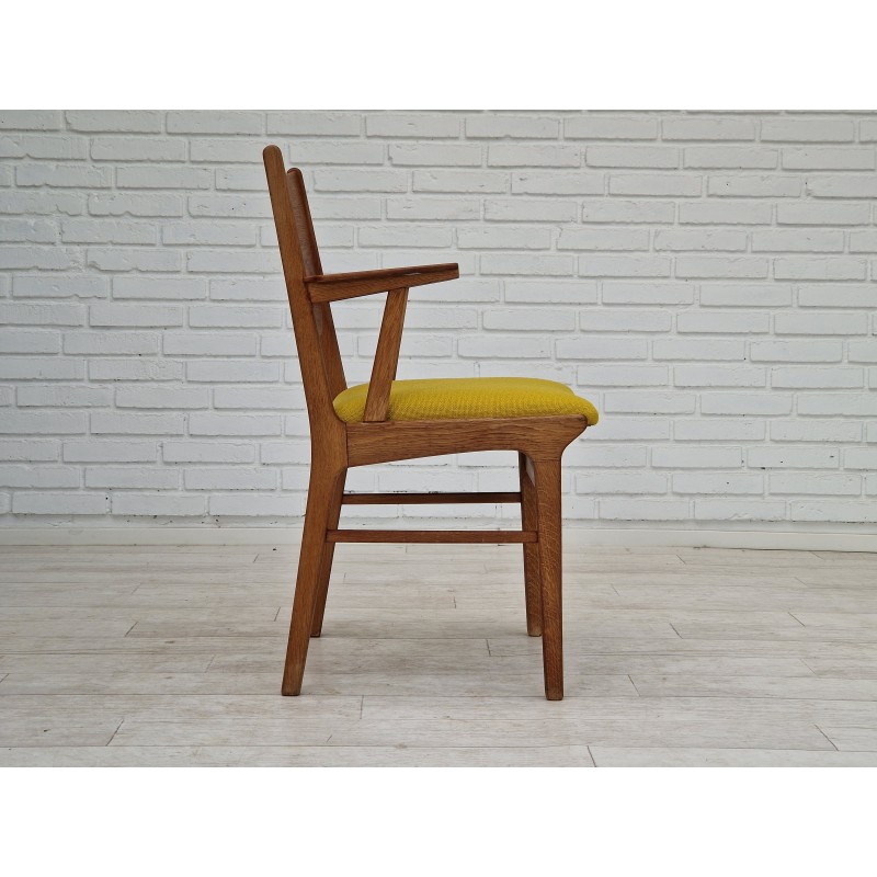 Alter dänischer Sessel aus Kvadrat-Wolle und Eichenholz, 1960er Jahre