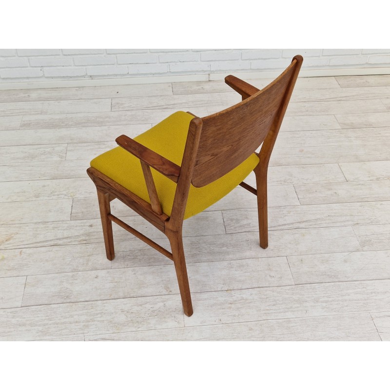 Vintage Danish armchair in Kvadrat wool and oak wood, 1960s