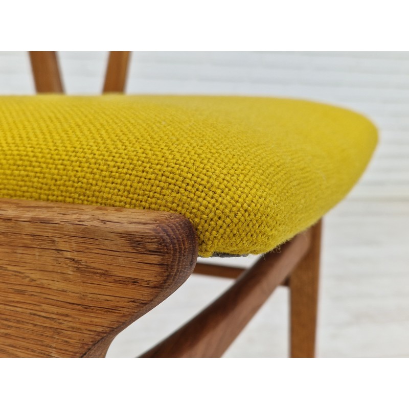 Vintage Danish armchair in Kvadrat wool and oak wood, 1960s