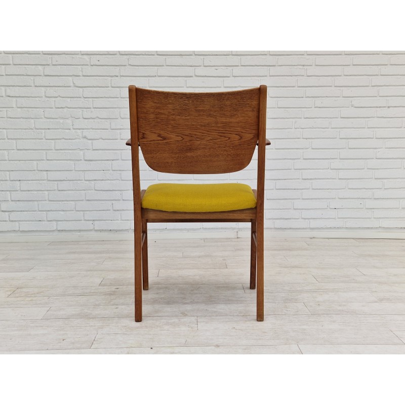 Alter dänischer Sessel aus Kvadrat-Wolle und Eichenholz, 1960er Jahre