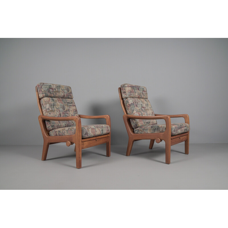 Vintage teak living room set by Juul Kristensen, Denmark 1960s