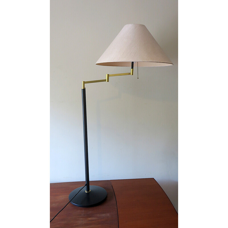 Vintage multi-instelbare zwenkarm vloerlamp, VS 1970