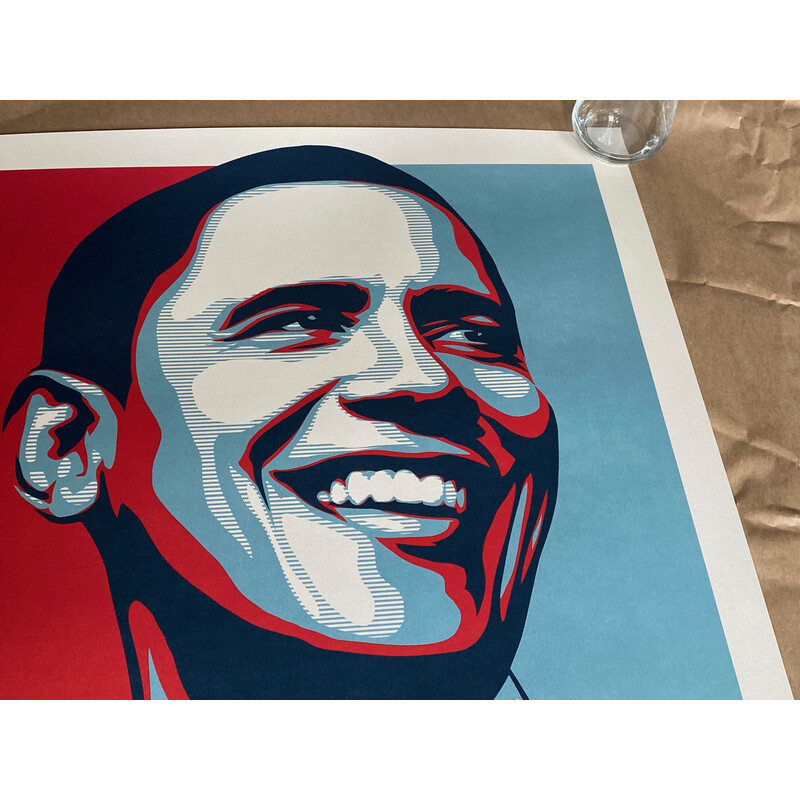 Vintage poster of President Barack Obama