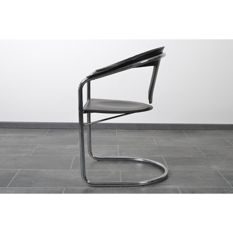 Set of 4 vintage cantilever chairs by Lo Studio for A. Rizzatto