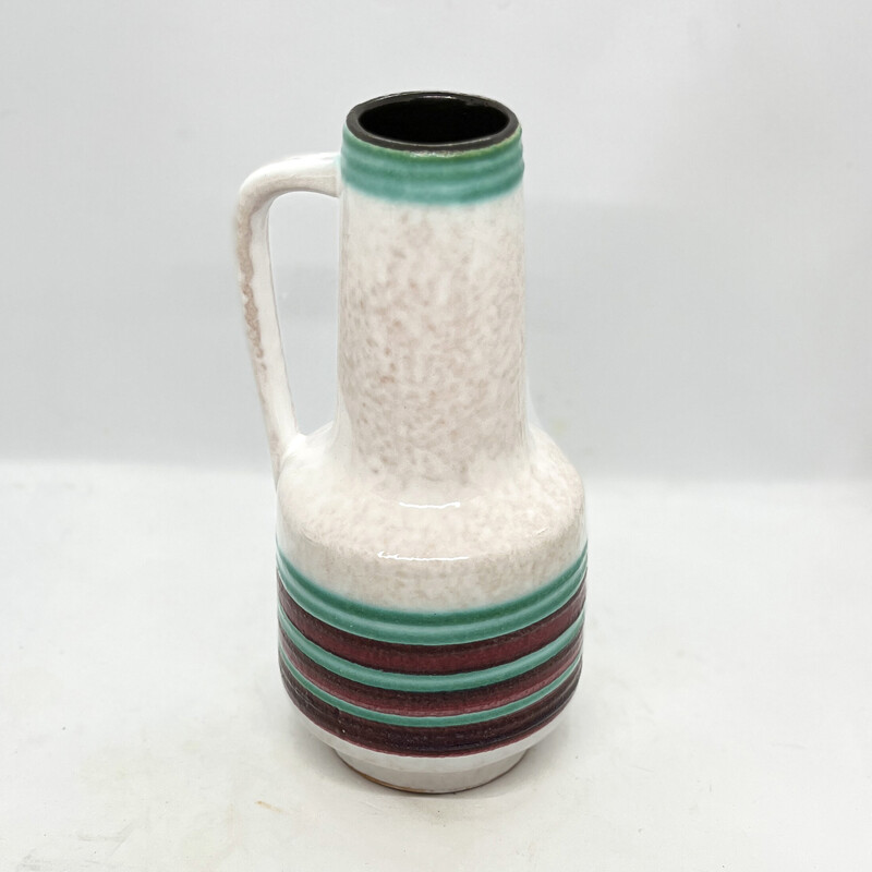 Vase vintage en céramique avec anse pour Veb Haldensleben, Allemagne 1970