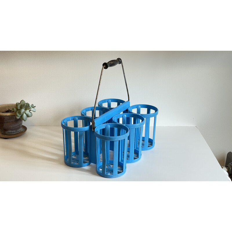 Vintage bottle holder model Déposé blue, 1960