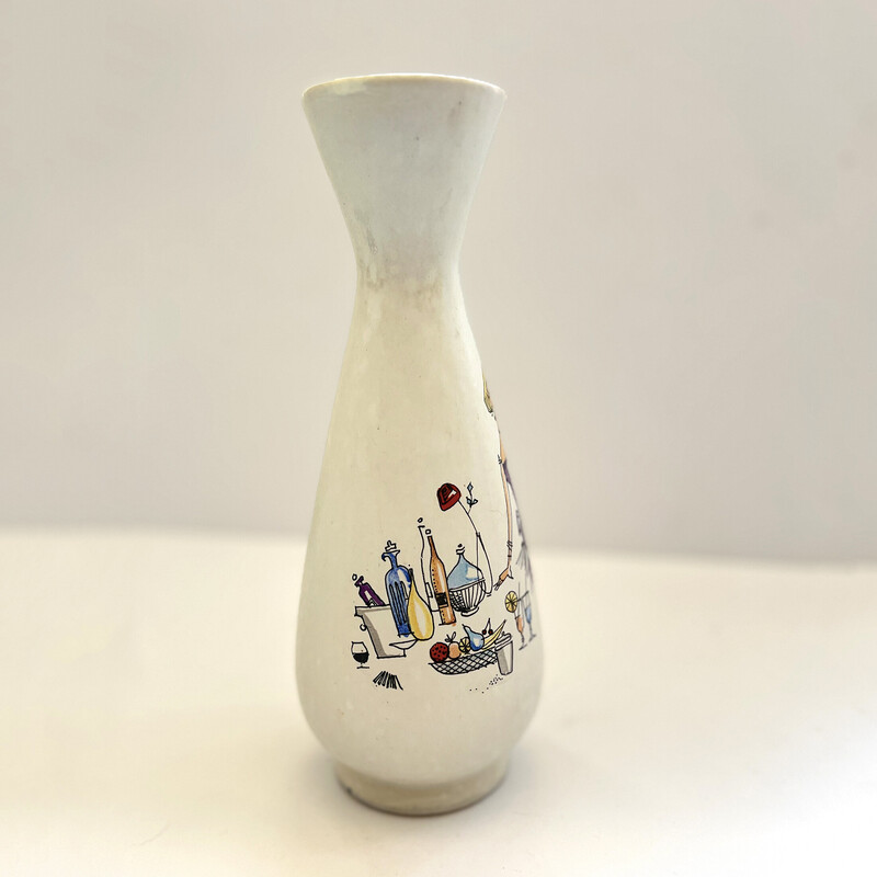 Vase vintage en céramique de Bay Keramik, Allemagne 1970