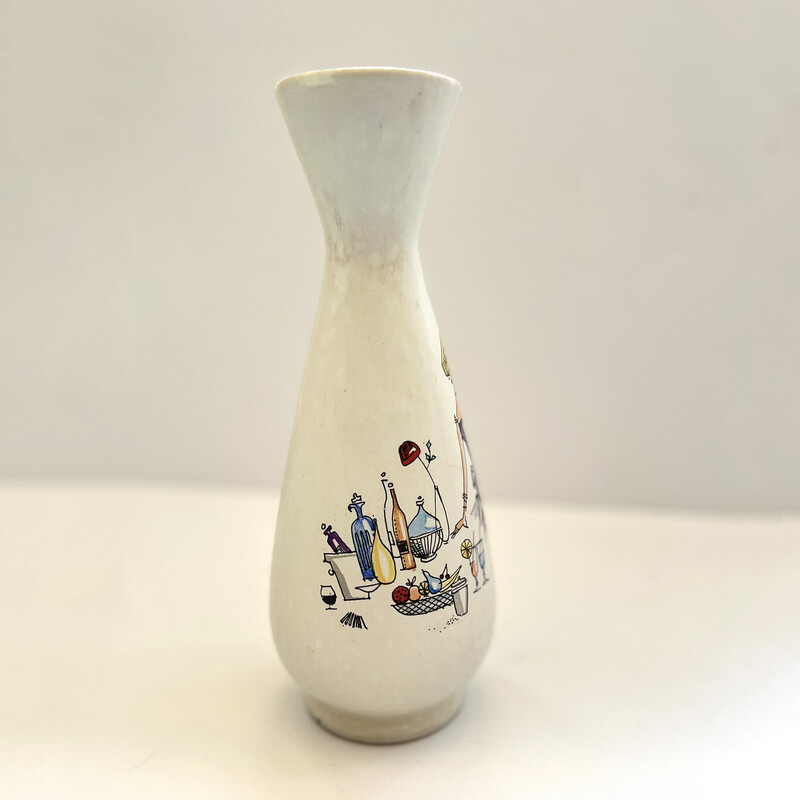 Vaso in ceramica vintage di Bay Keramik, Germania, anni '70