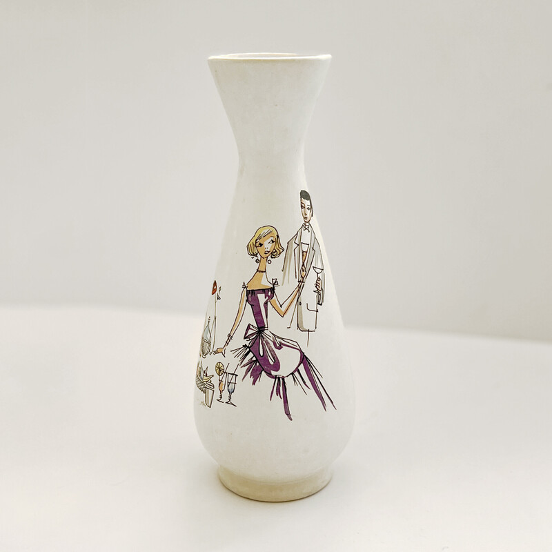 Vase vintage en céramique de Bay Keramik, Allemagne 1970