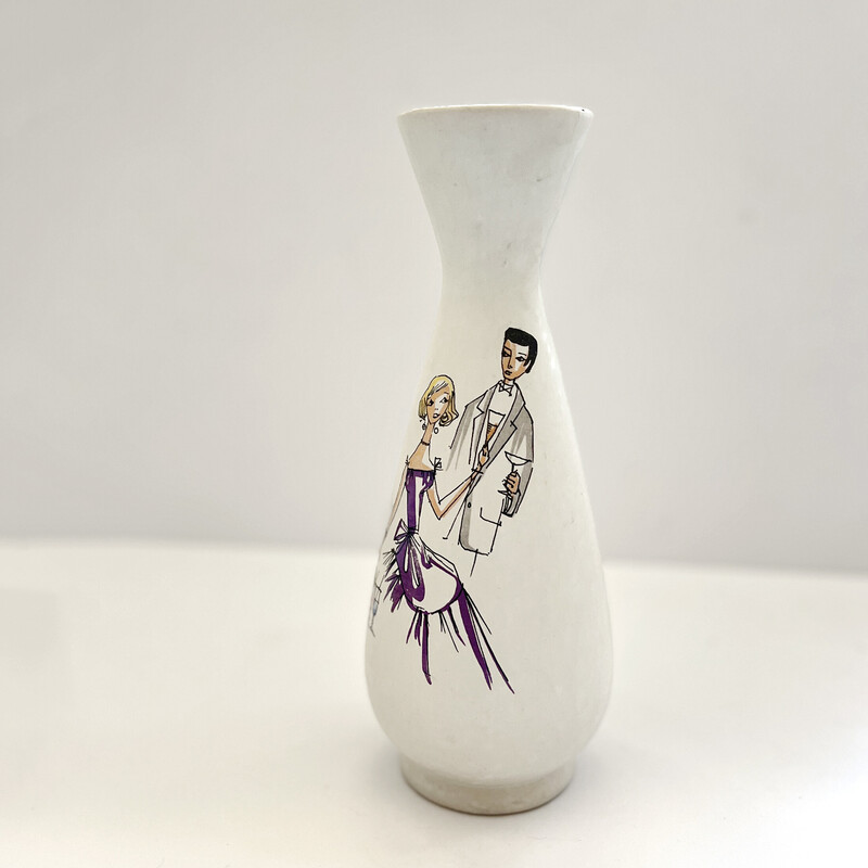 Vintage ceramic vase by Bay Keramik, Germany 1970s